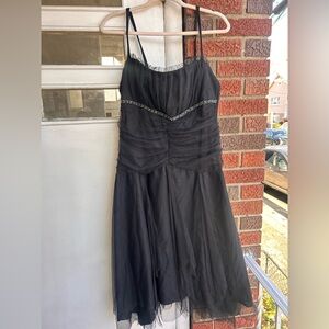 Vtg Y2K Teeze me black dress size 1L made USA